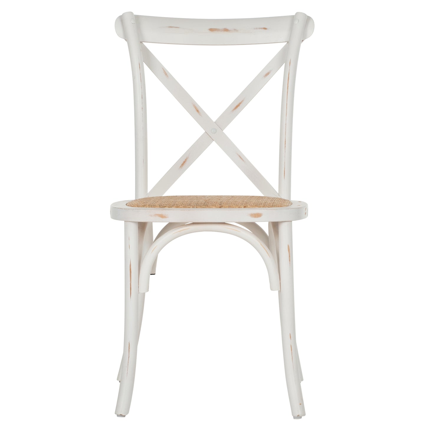 Chair Owen Stackable Wooden From Beech Wood White Wash Color With Crossed Back Hm8575.04 45x55,5x90 Cm