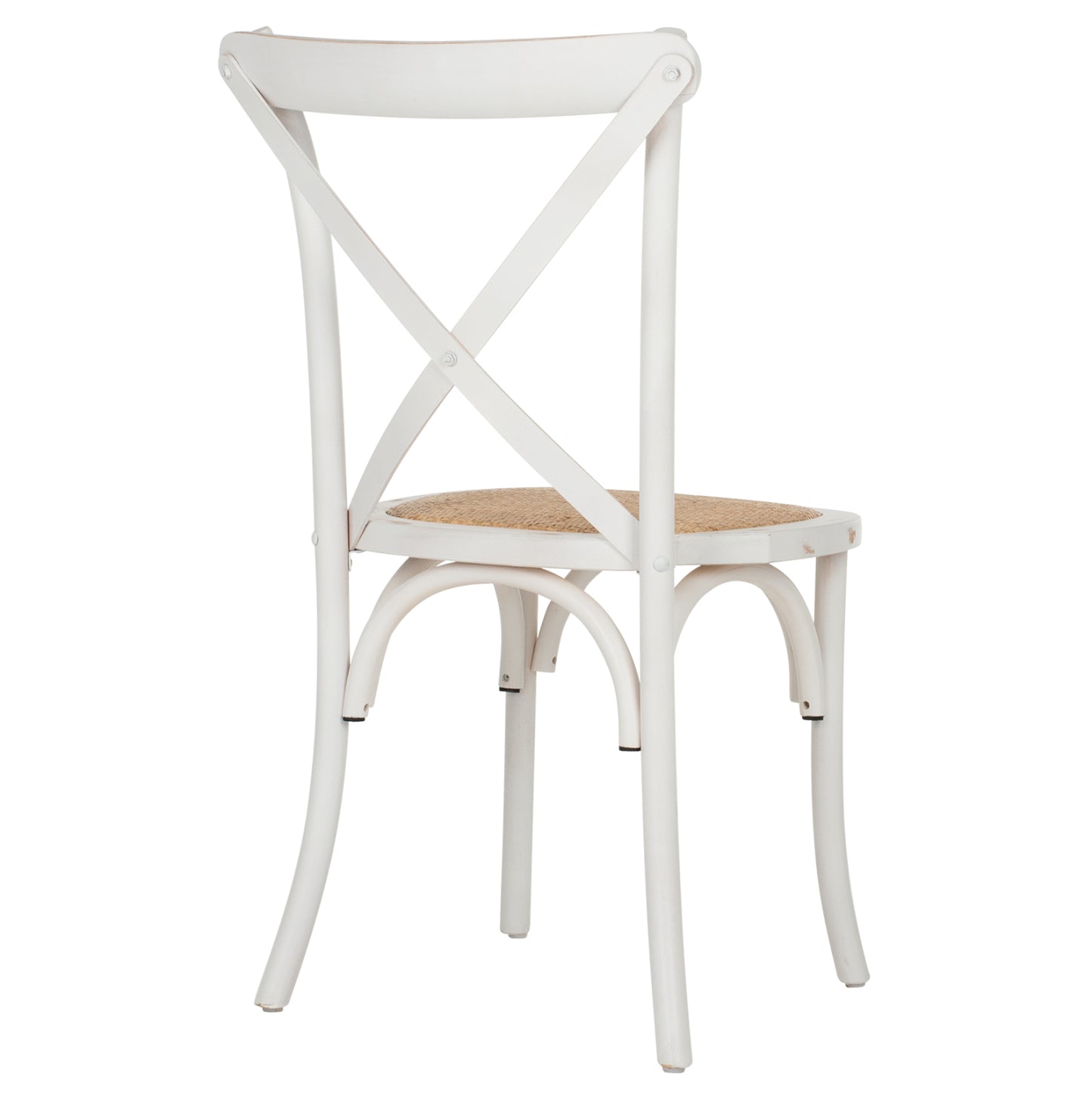 Chair Owen Stackable Wooden From Beech Wood White Wash Color With Crossed Back Hm8575.04 45x55,5x90 Cm