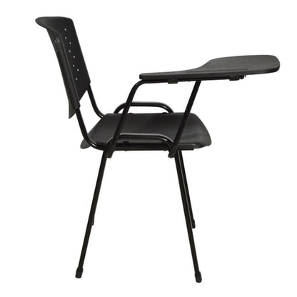 Conference Chair With Desk Homemarkt Plastic ΗΜ1037 Polycarbonate And Metal In Black 52x55x77hcm