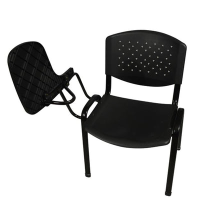 Conference Chair With Desk Homemarkt Plastic ΗΜ1037 Polycarbonate And Metal In Black 52x55x77hcm