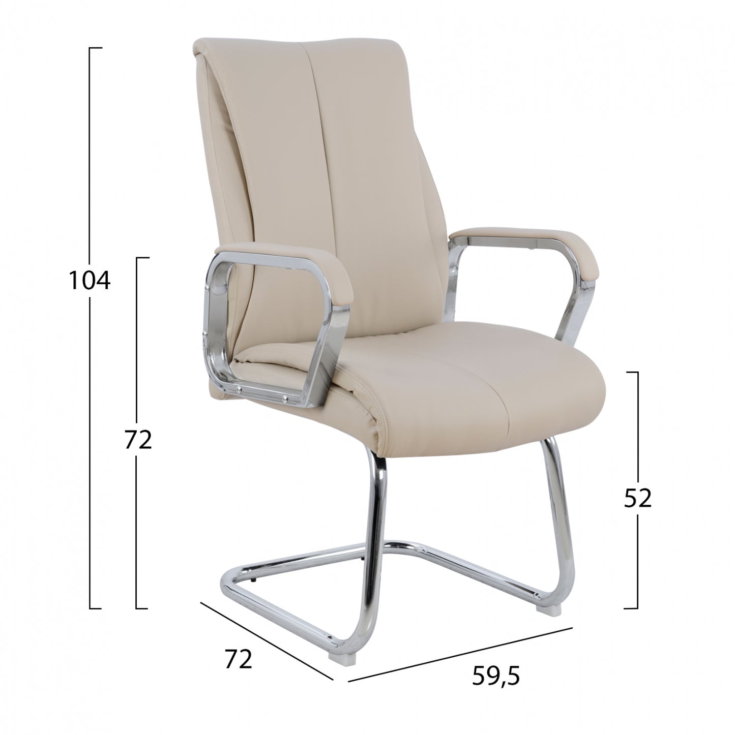 Conference Chair Hm1094.07 Cream 59,5x72x104 Cm