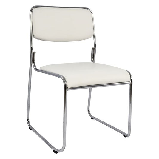 Conference Office Chair Hm1019.02 White Color 48,5x51,5x77 Cm