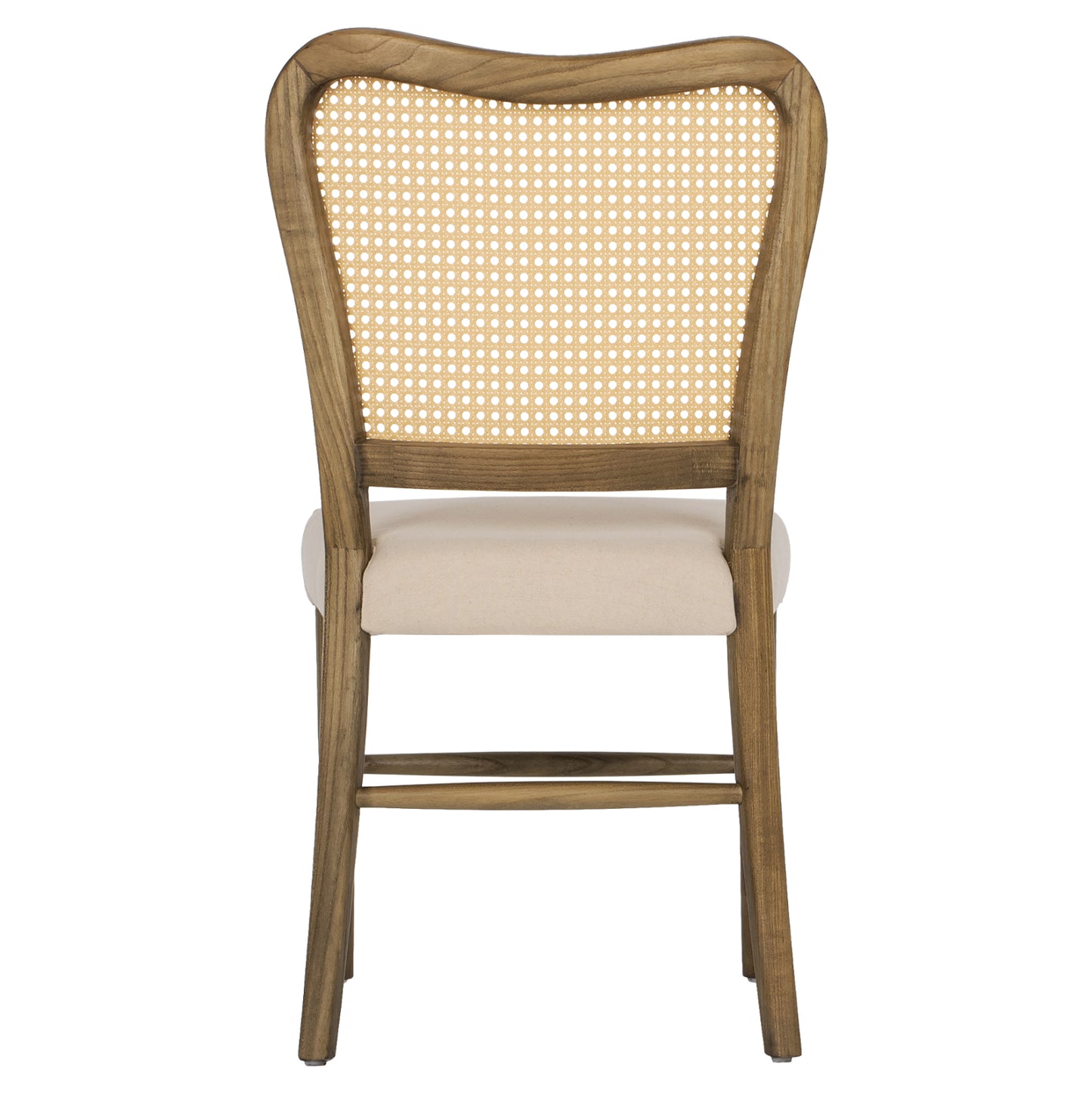 Chair Toon Wood Rattan Back Fabric Seat Hm9406.04 47x52x91.5hcm.