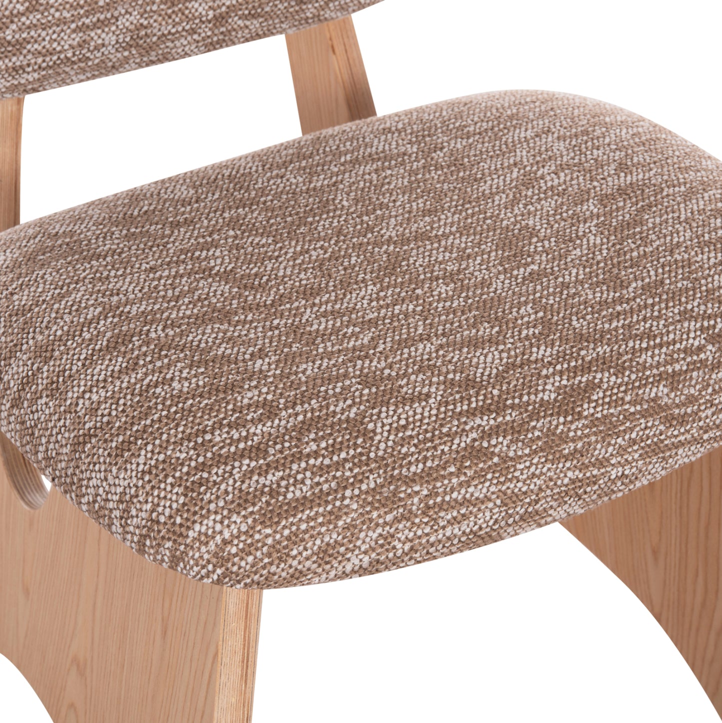 Dining Chair Bellisi Hm18248.01 Brown Fabric-plywood In Oak Color 53x56x78hcm.
