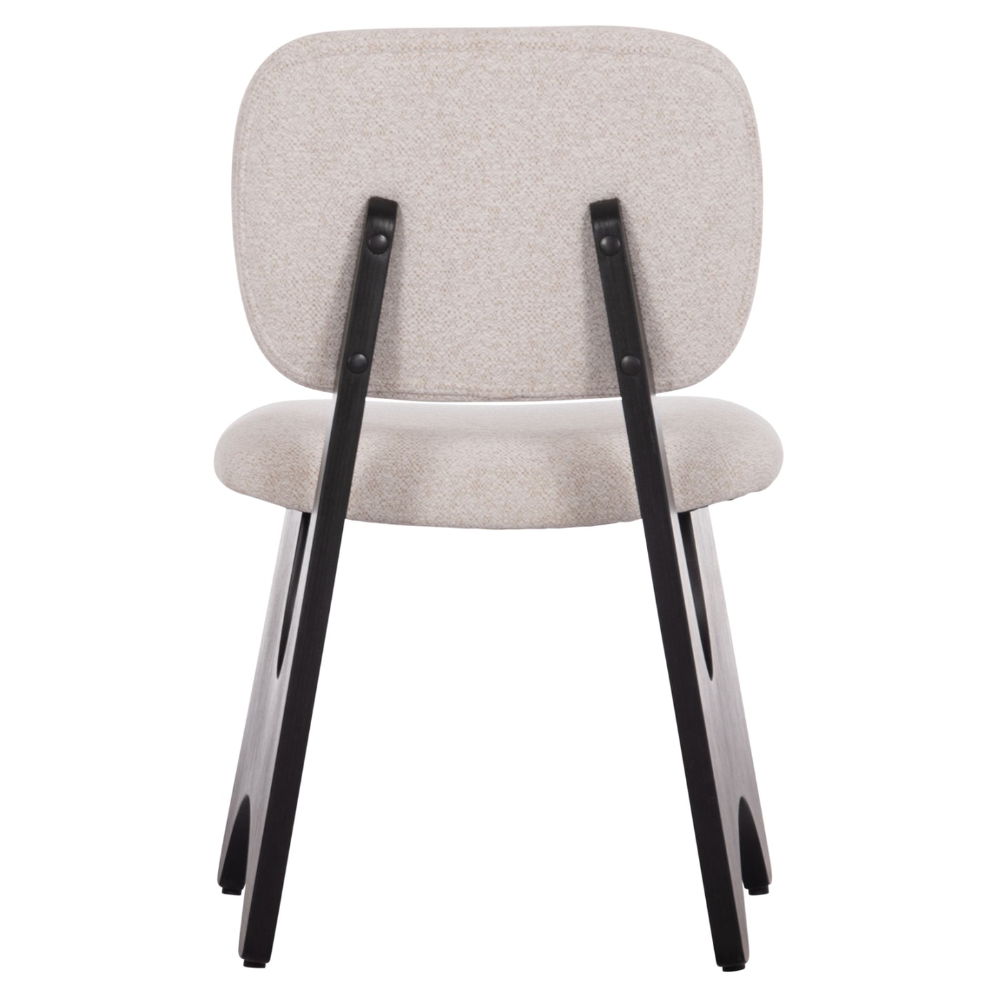 Dining Chair Bellisi Hm18248.02 Fabric In Cream White-plywood In Black 53x56x78hcm.