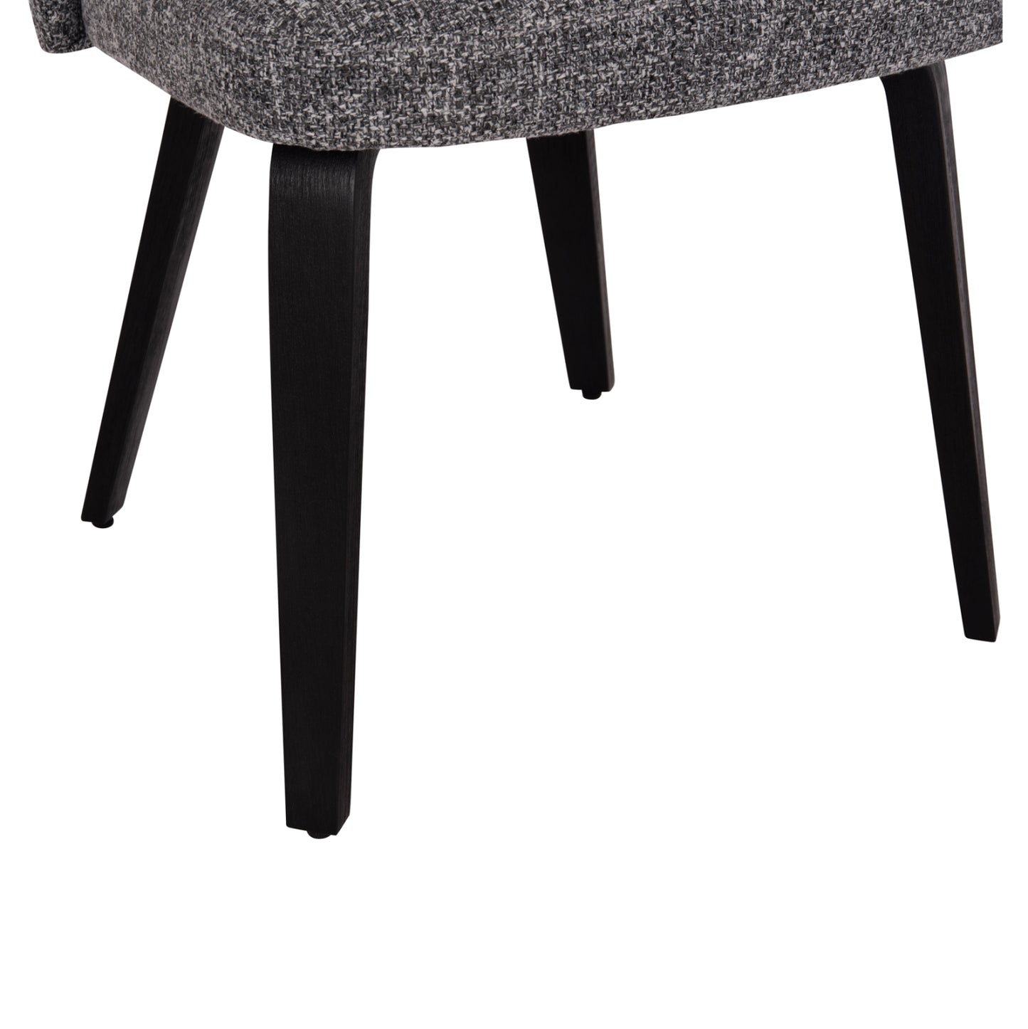 Dining Chair Dekker Hm18249.02 Plywood In Black--fabric In Grey 50x60x80hcm.