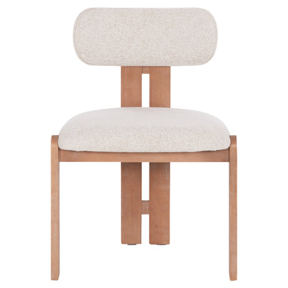 Dining Chair Karvo Hm18252.01 Fabric In Beige--beech Wood 57x50x79hcm.