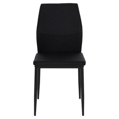 Dining Chair Diaz Hm18346.02 Black Fabric & Metal Legs 43x52x87hcm.