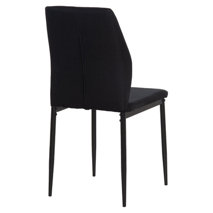 Dining Chair Diaz Hm18346.02 Black Fabric & Metal Legs 43x52x87hcm.