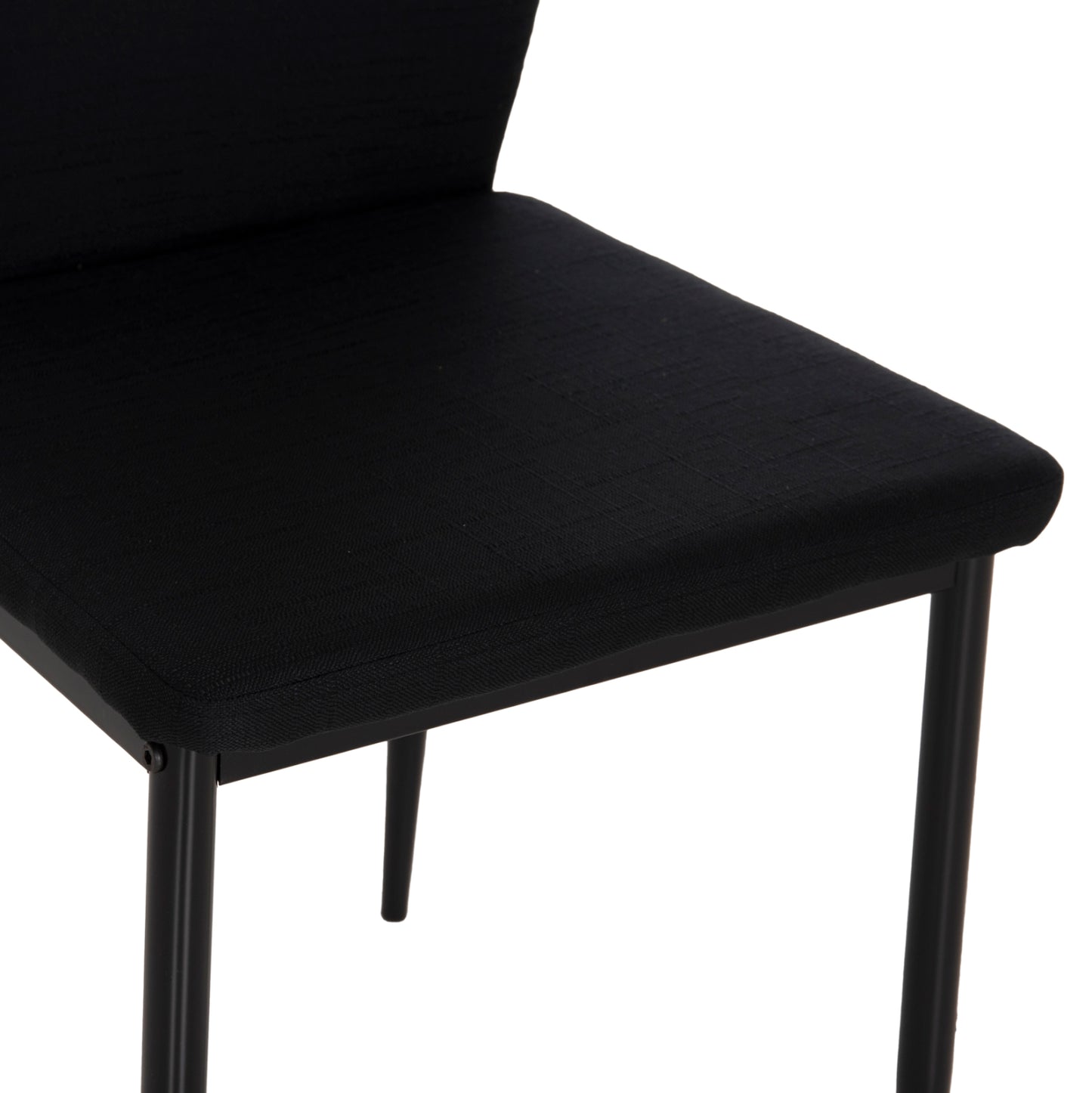 Dining Chair Diaz Hm18346.02 Black Fabric & Metal Legs 43x52x87hcm.