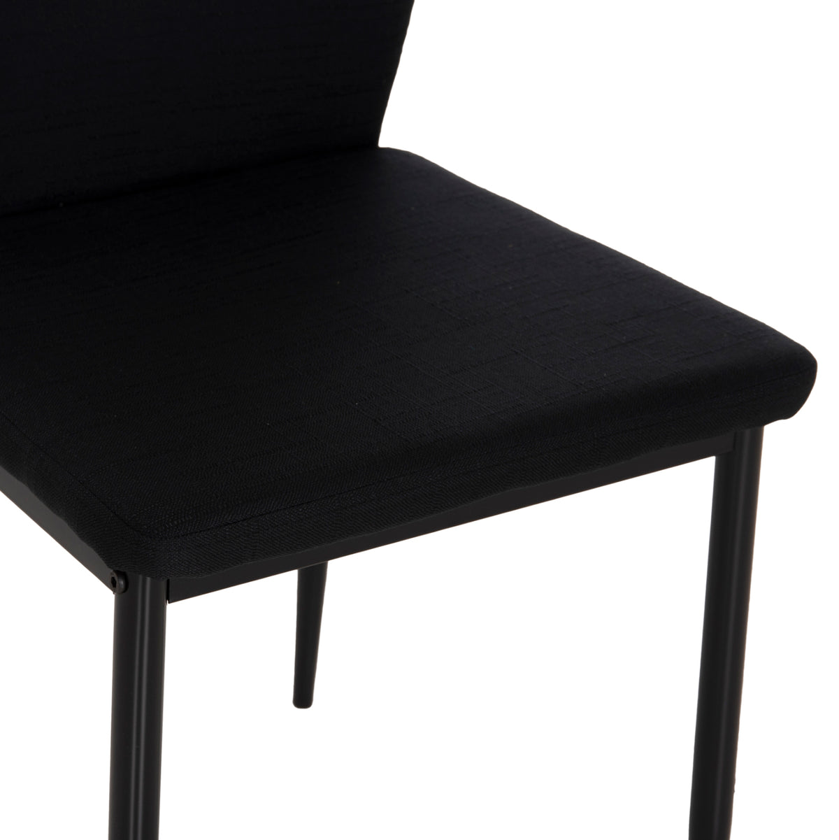 Dining Chair Diaz Hm18346.02 Black Fabric & Metal Legs 43x52x87hcm.