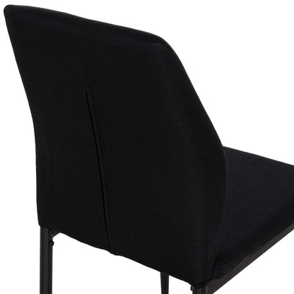 Dining Chair Diaz Hm18346.02 Black Fabric & Metal Legs 43x52x87hcm.