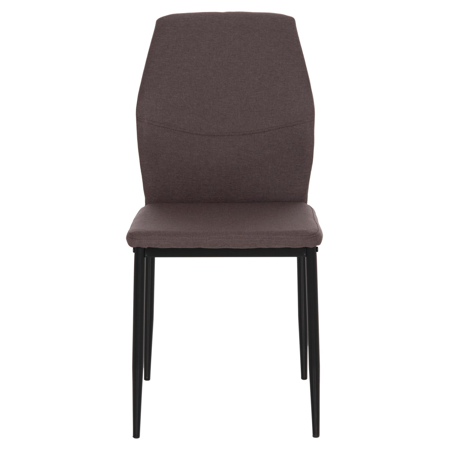Dining Chair Diaz Hm18346.03 Brown Fabric-metal Legs In Black 43x52x87hcm.