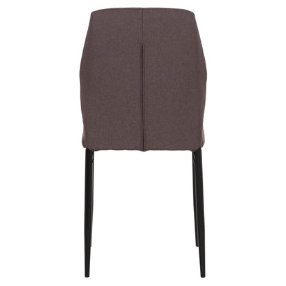Dining Chair Diaz Hm18346.03 Brown Fabric-metal Legs In Black 43x52x87hcm.