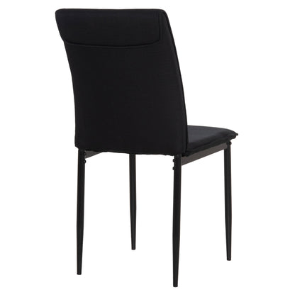 Dining Chair Perky Hm18347.02 Black Fabric & Metal Legs 44x60x87hcm.
