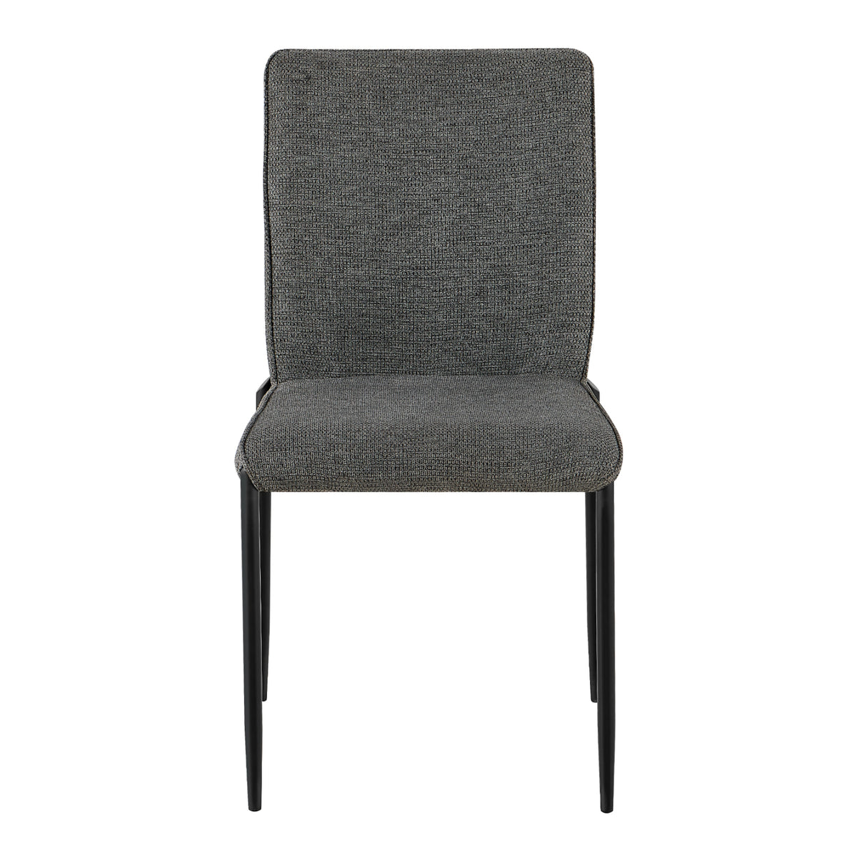 Dining Chair Breto Hm18468.01 Grey Fabric--metal Legs In Black 58x46x88hcm.