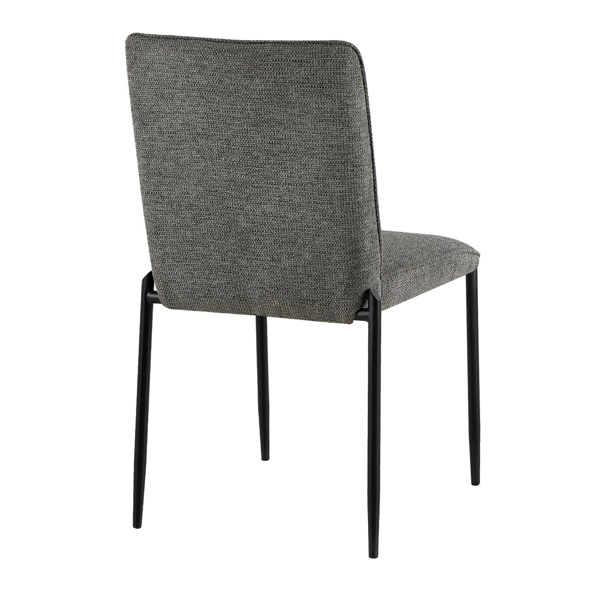 Dining Chair Breto Hm18468.01 Grey Fabric--metal Legs In Black 58x46x88hcm.
