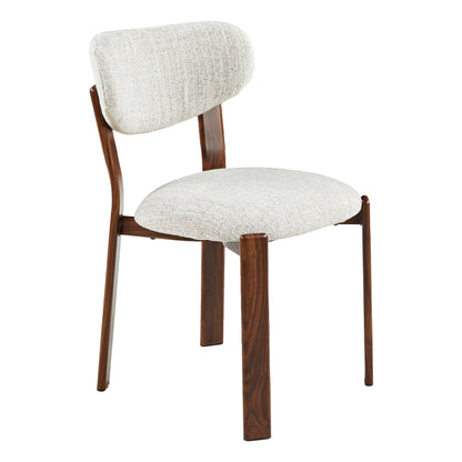 Dining Chair Ramen Hm18470.14 Light Grey Fabric--walnut Metal Legs 46x62.5x79hcm.