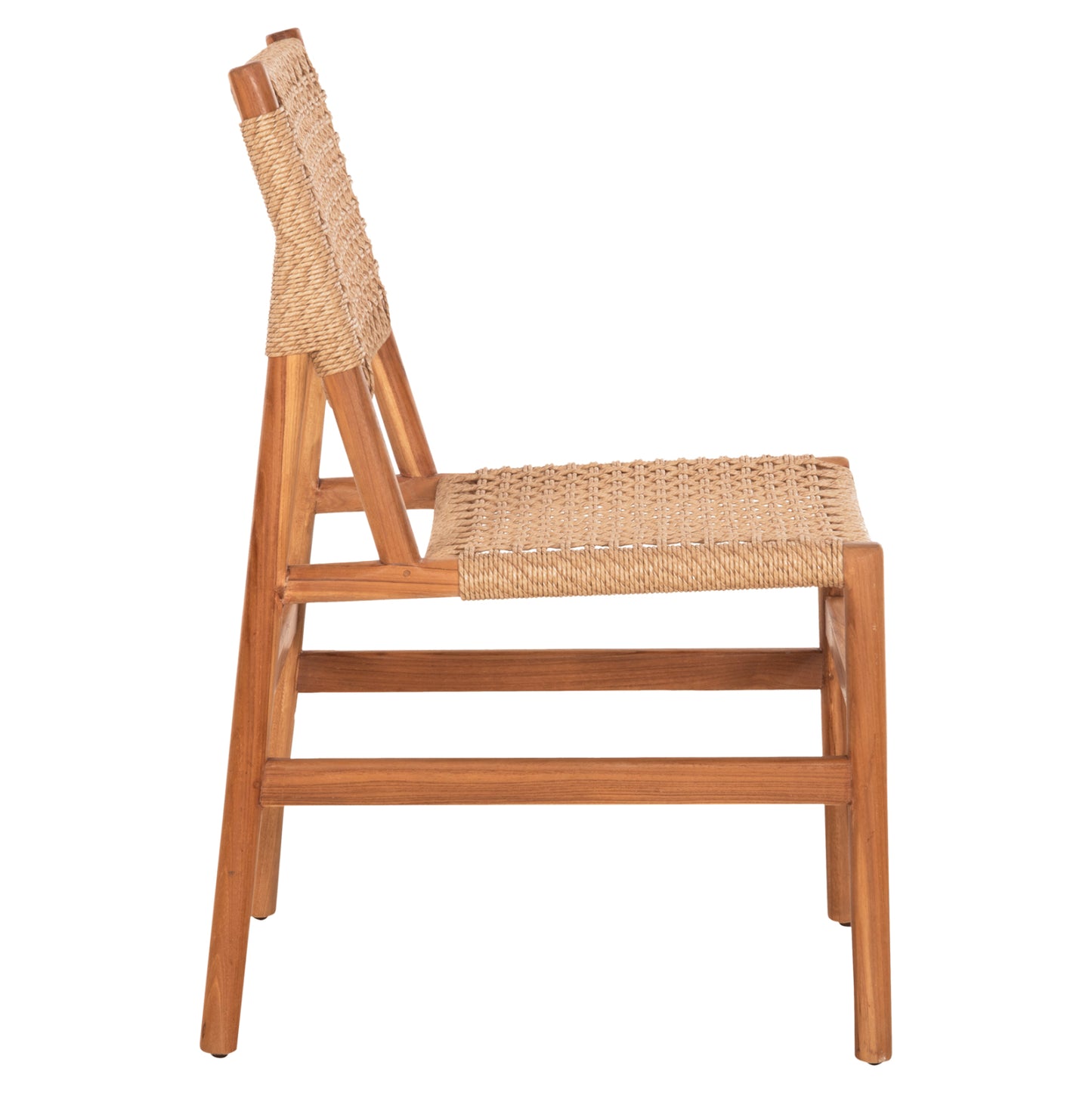 Dining Chair Diniz Hm6554 Teak Wood In Natural Color--synthetic Rope 48x60x84hcm.