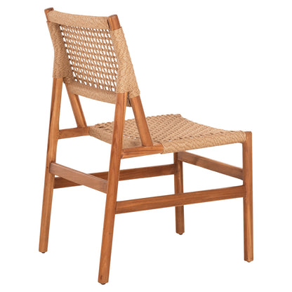 Dining Chair Diniz Hm6554 Teak Wood In Natural Color--synthetic Rope 48x60x84hcm.