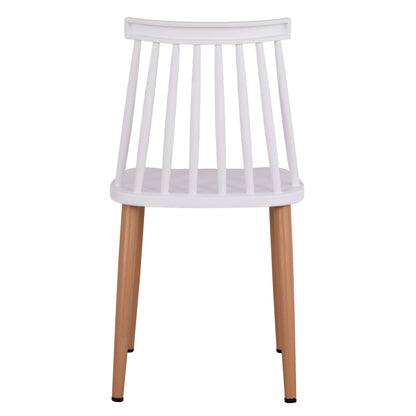 Dining Chair Hm8052.01 Vanessa White With Metallic Legs 43x46,5x82cm