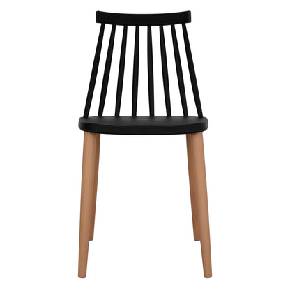 Dining Chair Hm8052.02 Vanessa Black With Metallic Legs 43x46,5x82cm