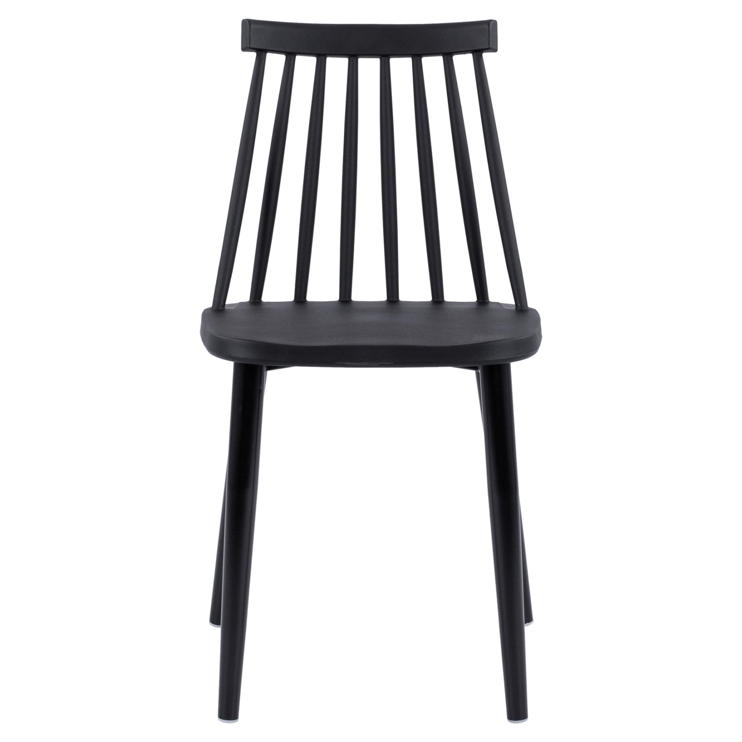 Dining Chair Hm8052.12 Vanessa Black With Metallic Black Legs 43x46,5x82 Cm.