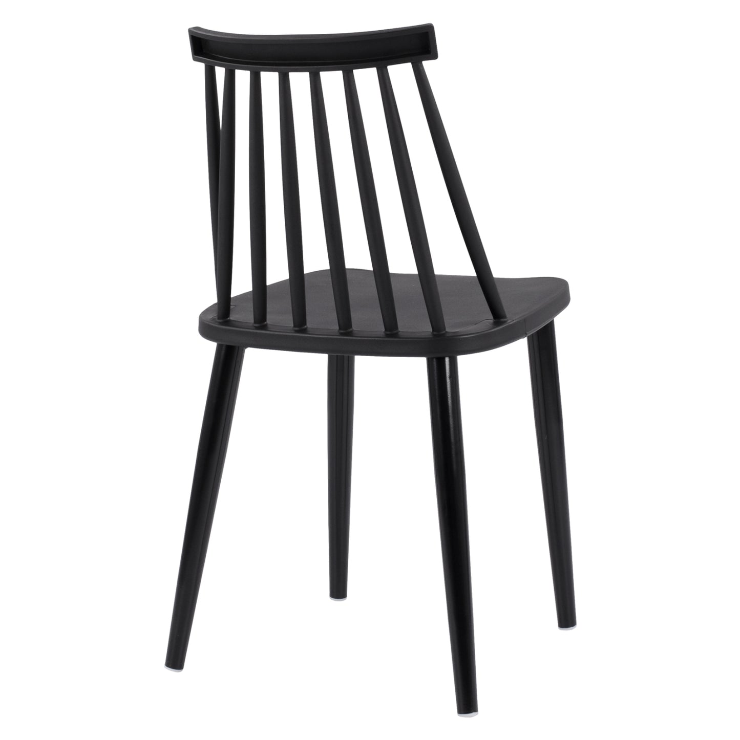 Dining Chair Hm8052.12 Vanessa Black With Metallic Black Legs 43x46,5x82 Cm.