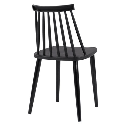 Dining Chair Hm8052.12 Vanessa Black With Metallic Black Legs 43x46,5x82 Cm.