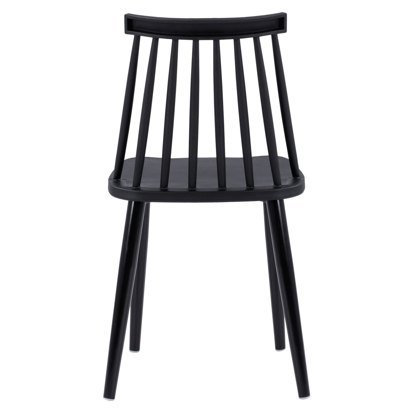 Dining Chair Hm8052.12 Vanessa Black With Metallic Black Legs 43x46,5x82 Cm.