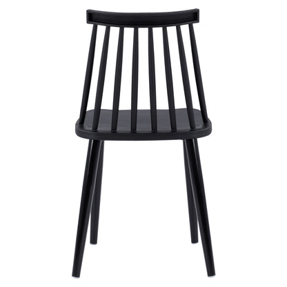 Dining Chair Hm8052.12 Vanessa Black With Metallic Black Legs 43x46,5x82 Cm.