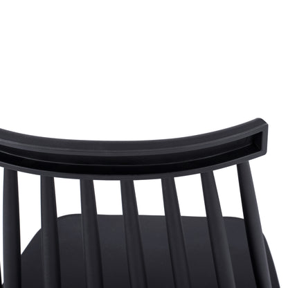Dining Chair Hm8052.12 Vanessa Black With Metallic Black Legs 43x46,5x82 Cm.