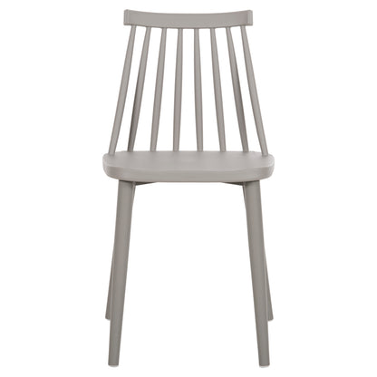 Dining Chair Hm8052.22 Vanessa Grey With Metallic Grey Legs 42.5x44x81h Cm.