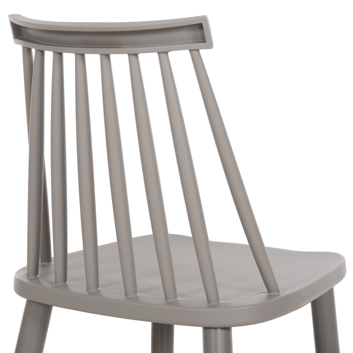 Dining Chair Hm8052.22 Vanessa Grey With Metallic Grey Legs 42.5x44x81h Cm.