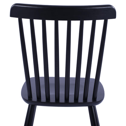 Dining Chair Lucien Hm8645.02 Beech Wood In Black Matte Color 48x54x86h Cm
