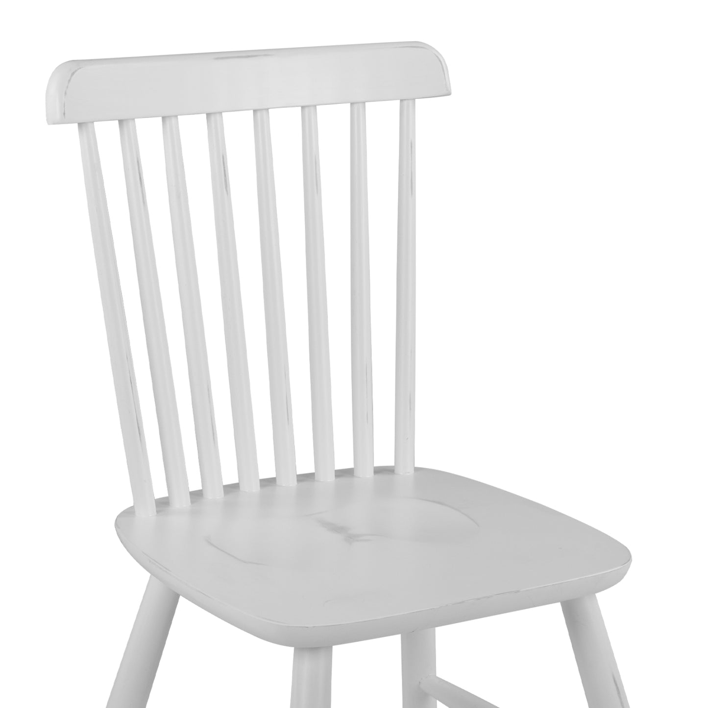 Dining Chair Lucien Hm8645.03 Beech Wood In Antique-white 48x54x86Η Cm