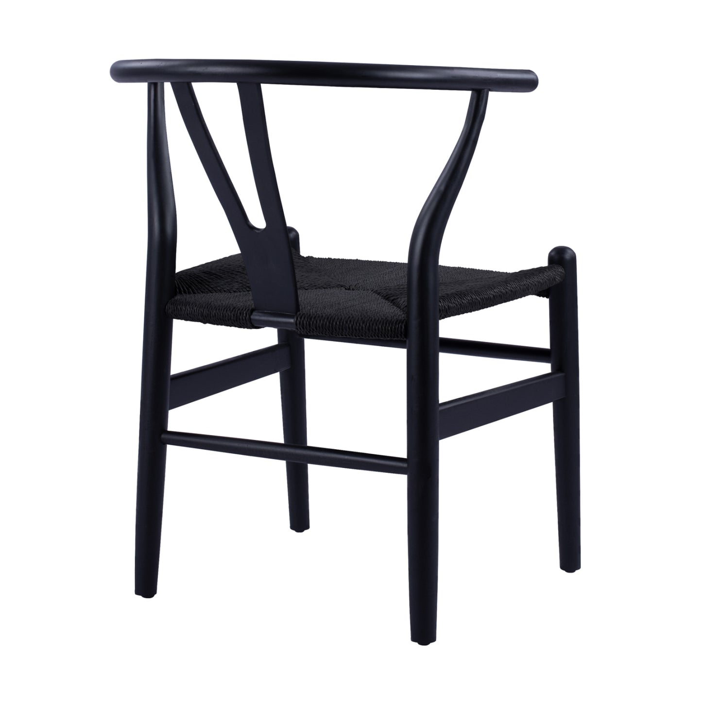 Dining Chair Fb98695.02 Beech Wood In Black-rope In Black 56x52x76hcm