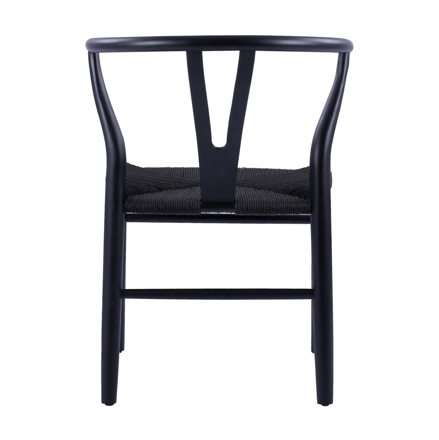 Dining Chair Fb98695.02 Beech Wood In Black-rope In Black 56x52x76hcm