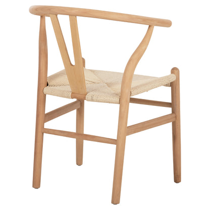 Dining Chair Brave Hm8695.11 Beech Wood In Natural-rope In Natural 54.5x53x75hcm
