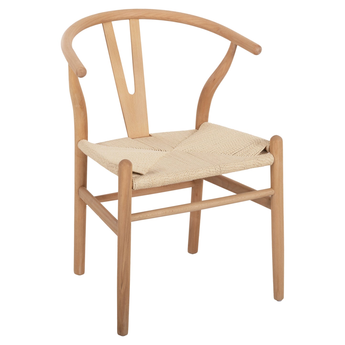 Dining Chair Brave Hm8695.11 Beech Wood In Natural-rope In Natural 54.5x53x75hcm