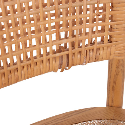 Dining Chair Liberty Hm8752.11 Toon Wood-rattan Matting---b' Rated 49x54x89hcm.