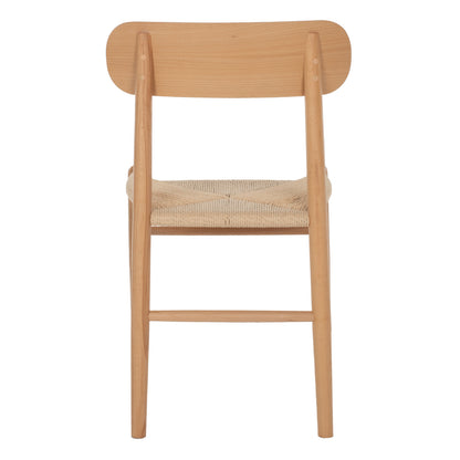 Dining Chair Helsinki Hm9492.01 Beech Wood And Rope In Natural Color 46.5x41x80Ηcm.