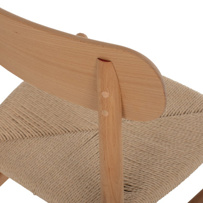 Dining Chair Helsinki Hm9492.01 Beech Wood And Rope In Natural Color 46.5x41x80Ηcm.
