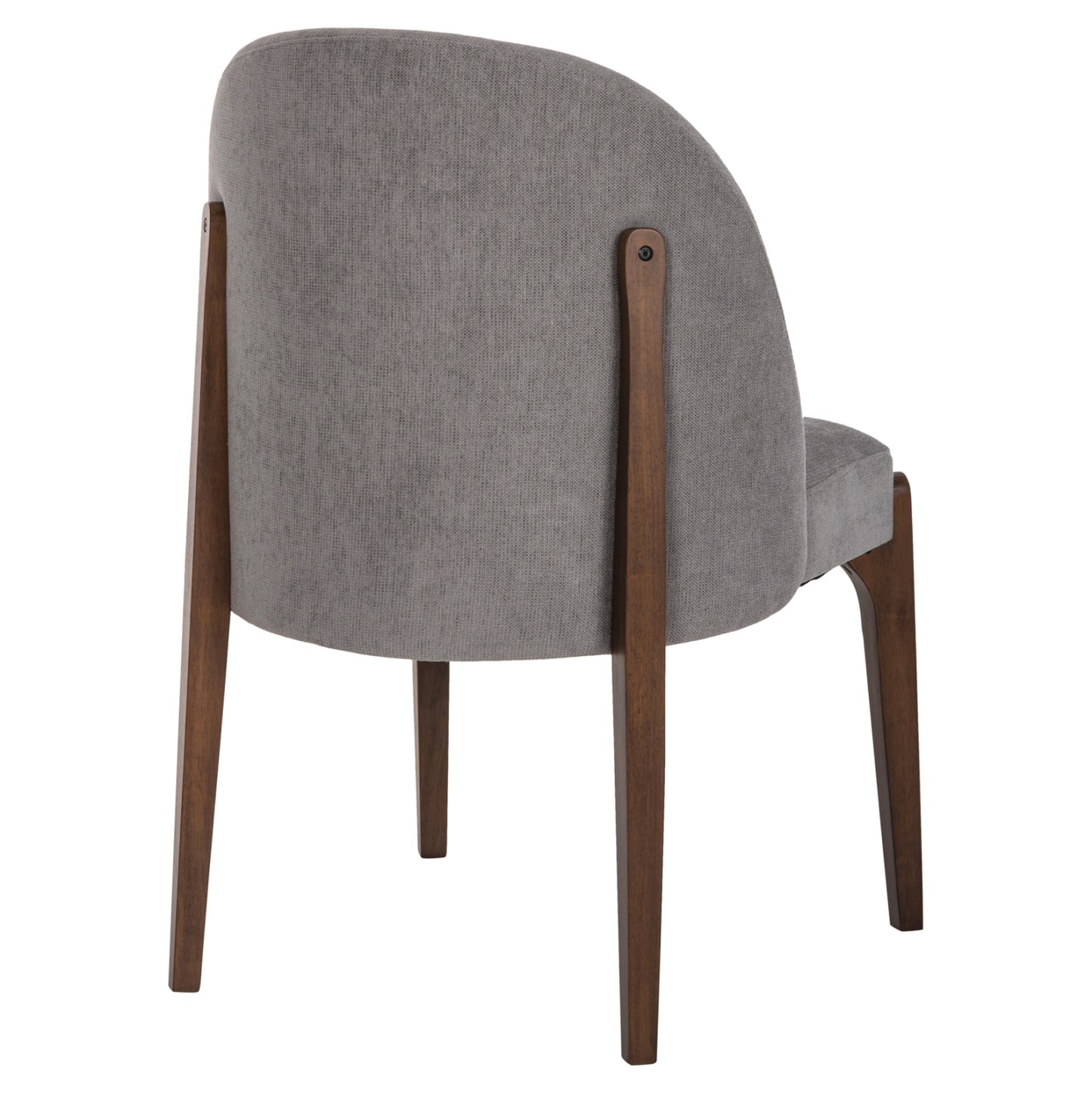 Dining Chair Rammer Hm9744.01 Rubberwood In Walnut-grey Fabric 57x55x86hcm.