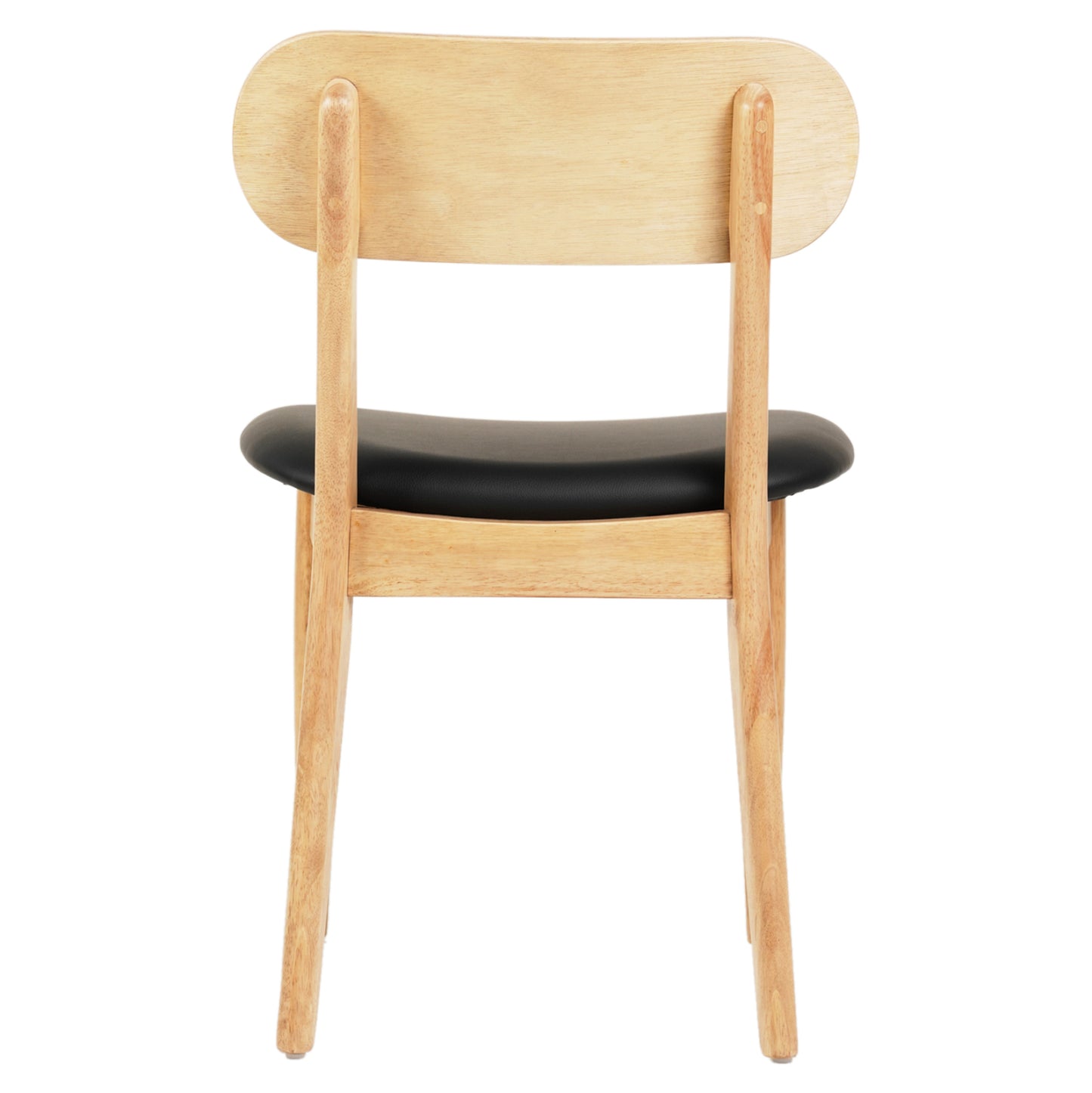 Dining Chair Sekor Hm9945.01 Rubberwood-black Pu 50x50x80hcm.