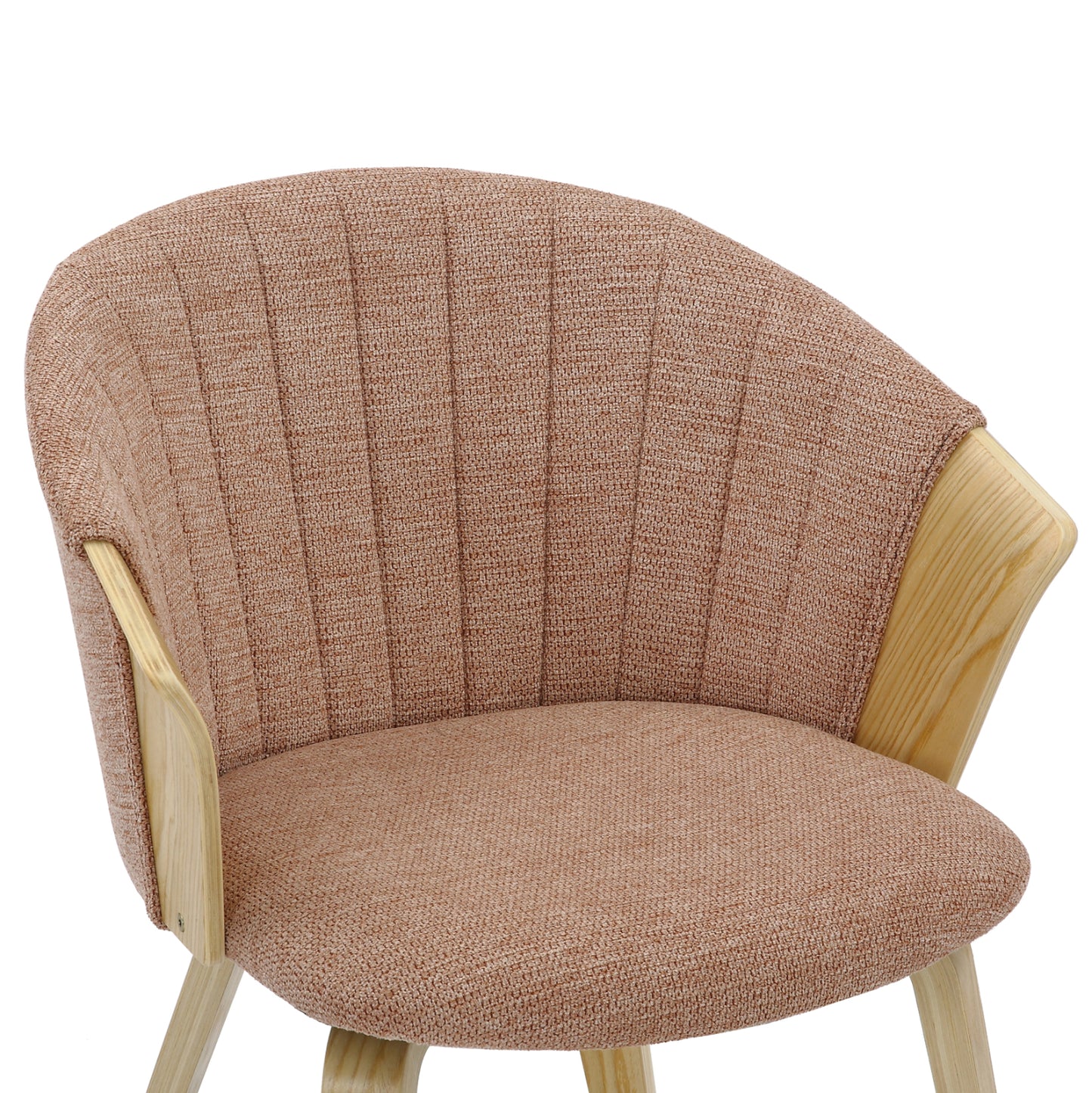 Dining Chair Jesper Hm9977.01 Plywood Frame In Oak-redwood Fabric 61x54x74hcm.