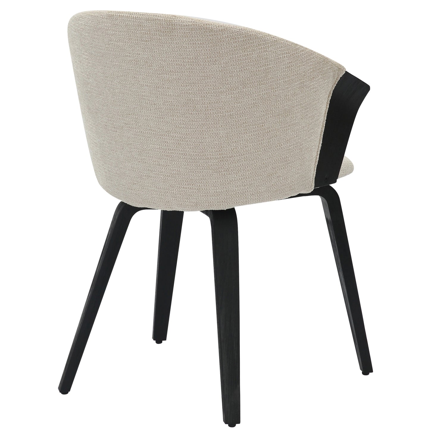 Dining Chair Jesper Hm9977.02 Plywood Frame In Black-ecru Fabric 61x54x74hcm.