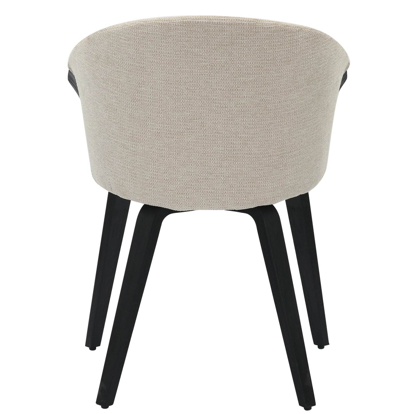 Dining Chair Jesper Hm9977.02 Plywood Frame In Black-ecru Fabric 61x54x74hcm.
