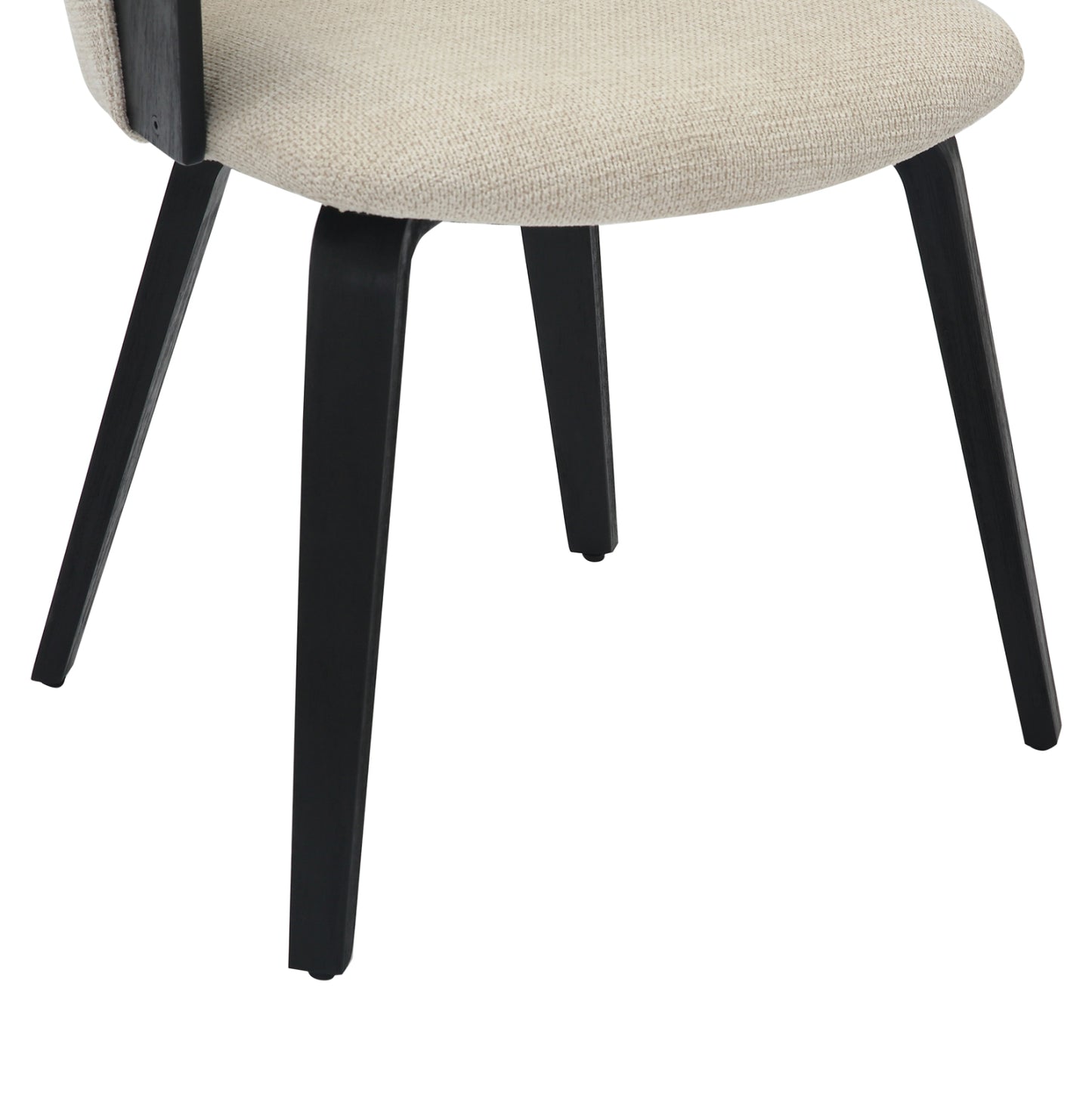 Dining Chair Jesper Hm9977.02 Plywood Frame In Black-ecru Fabric 61x54x74hcm.