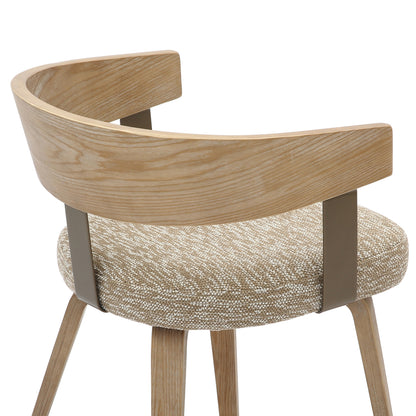 Dining Chair Galley Hm9981.01 Plywood Frame And Legs-beige Fabric 55,5x53,5x70hcm.